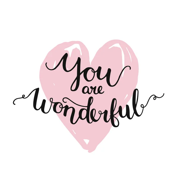 You are wonderful Royalty Free Stock Vectors