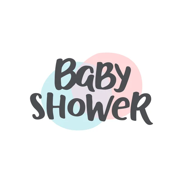 Bebé ducha chica y chico — Vector de stock