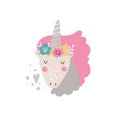 Vektör bebek unicorn