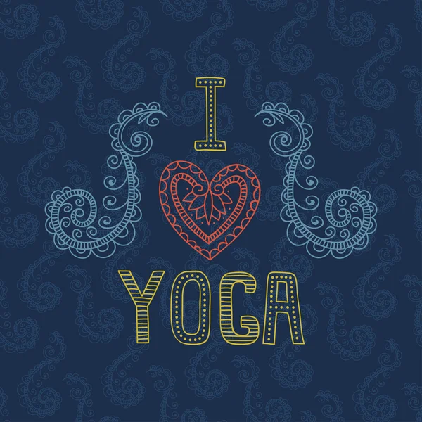 Logo del club de yoga — Archivo Imágenes Vectoriales