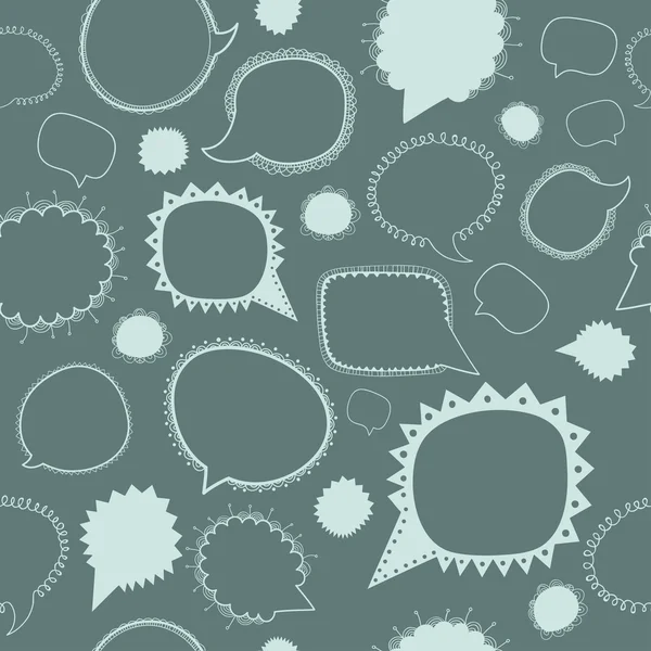 Pattern with speech bubbles — Stock Vector