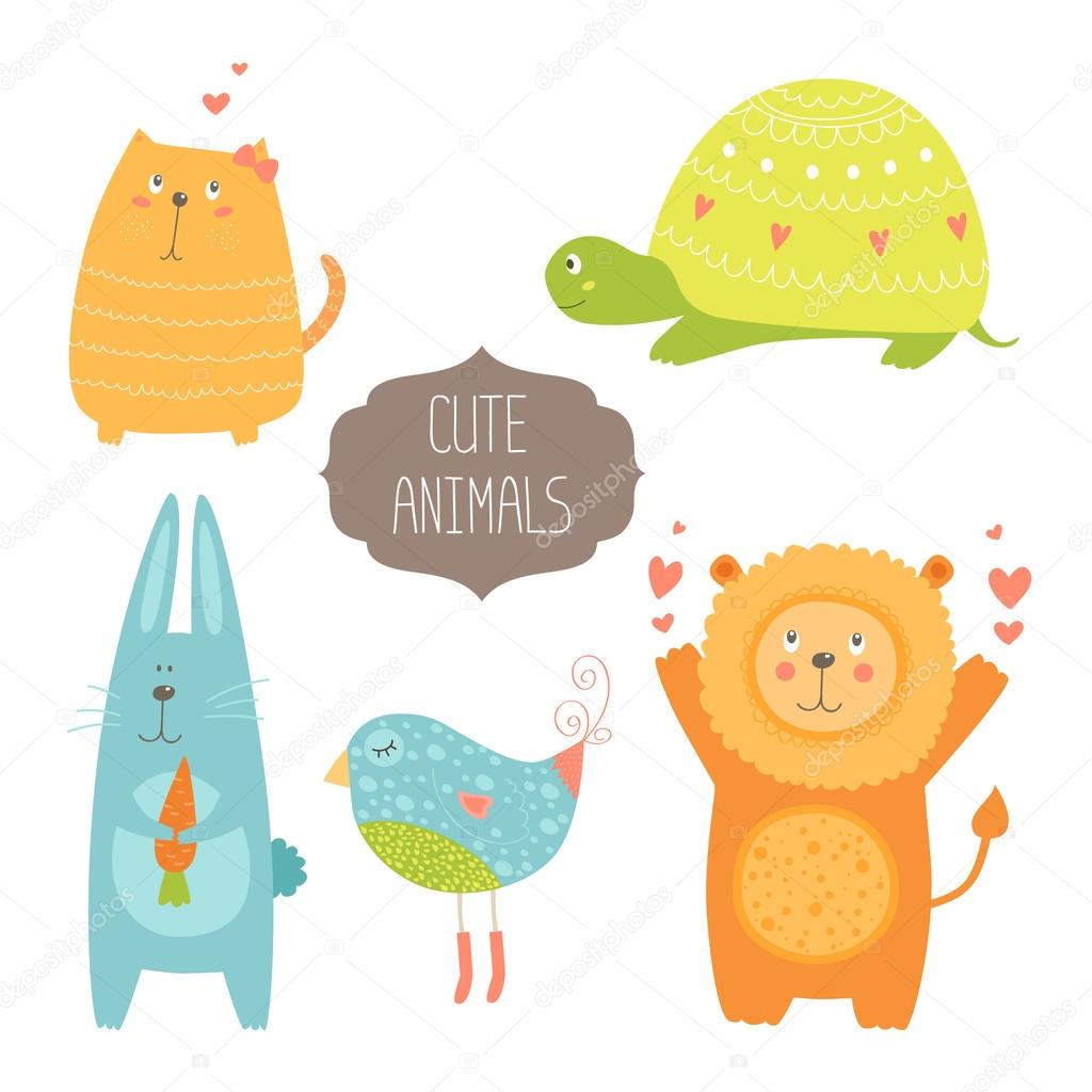 Cute animals collection