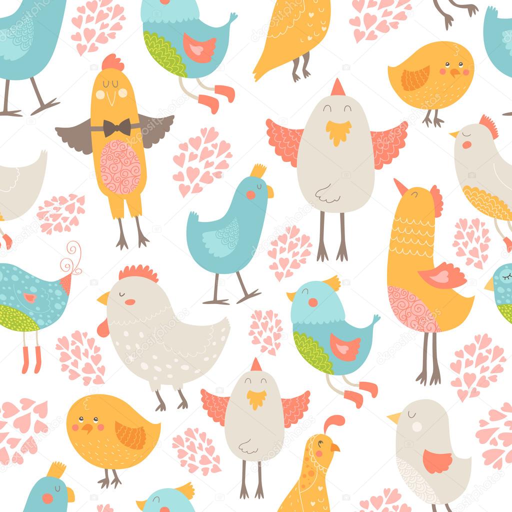 Cute birds collection