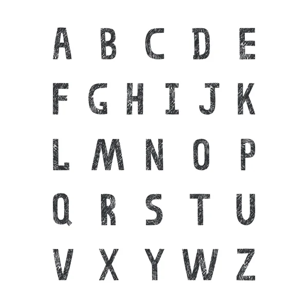 Grunge vector alfabeto — Archivo Imágenes Vectoriales