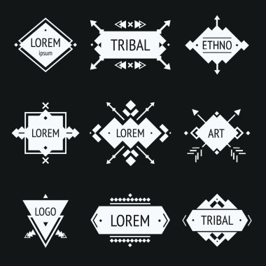 Vektör kabile elemanları, etnik koleksiyonu