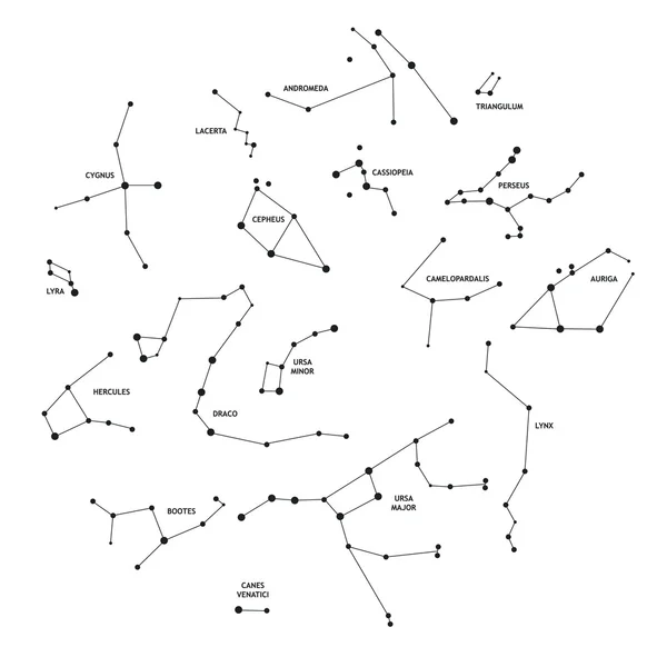 Vektorkonstellationen — Stockvektor