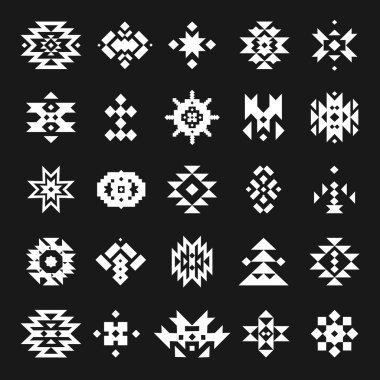 Vektör soyut geometrik öğeler