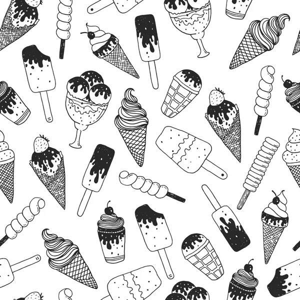 Vector ice cream background — Stock Vector