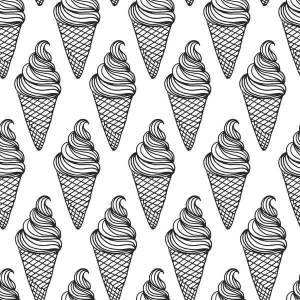 Vector ice cream background — Stock Vector