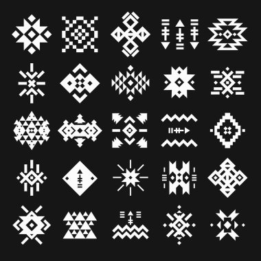 Vektör soyut geometrik öğeler