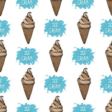 vektör dondurma arka plan