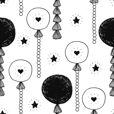 Hand drawn happy birthday background