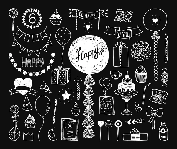 Hand drawn Happy birthday collection