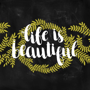 İlham verici vektör yazı