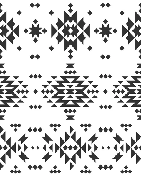 Fond géométrique vectoriel, motif tribal sans couture — Image vectorielle