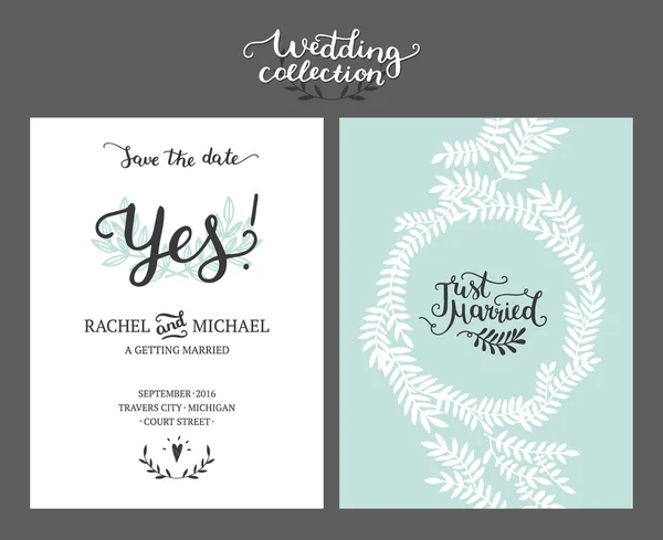 Save the date card, wedding invitation Royalty Free Stock Illustrations