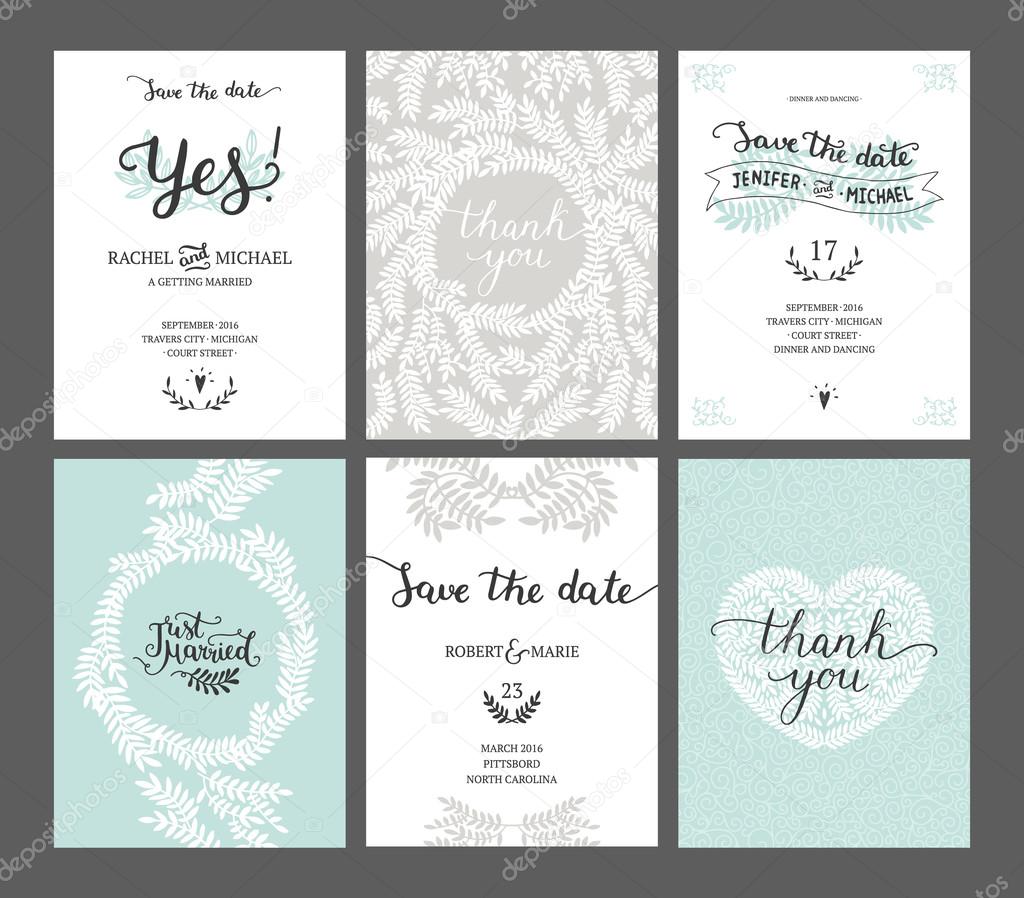 Set of Save the date cards