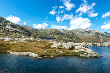 lucendro, gotthard pass, canton ticino (İsviçre barajı)