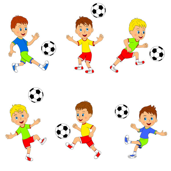 boy playing football collection