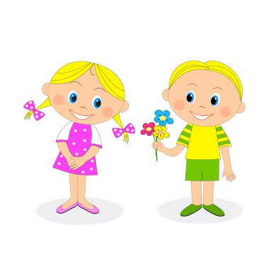 çiçek ve kız çocuk 