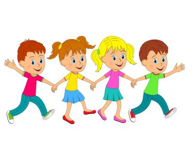 Koş, el ele baylar bayanlar