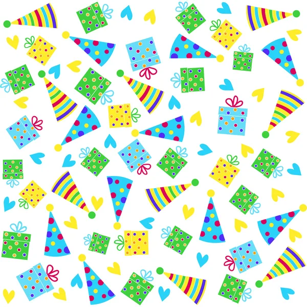 Birthday seamless, pattern — стоковый вектор