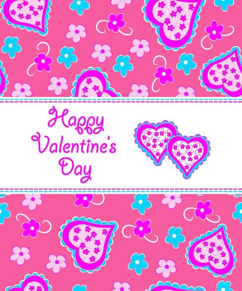 Tarjeta de San Valentín — Vector de stock