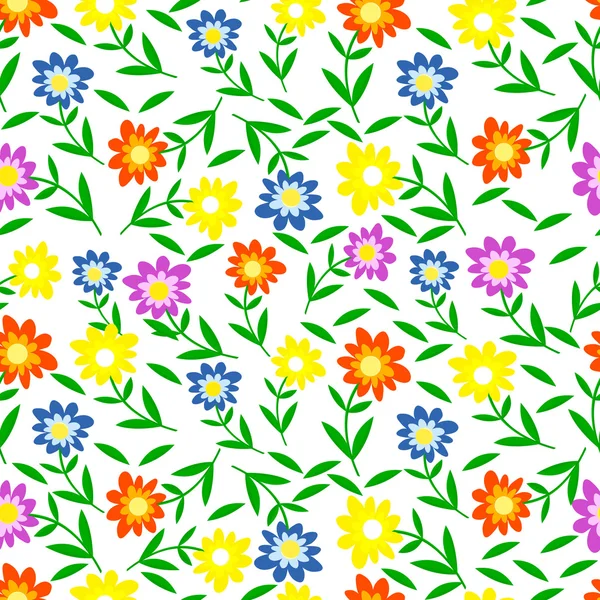 Seamless,pattern colorul flower — Stock Vector