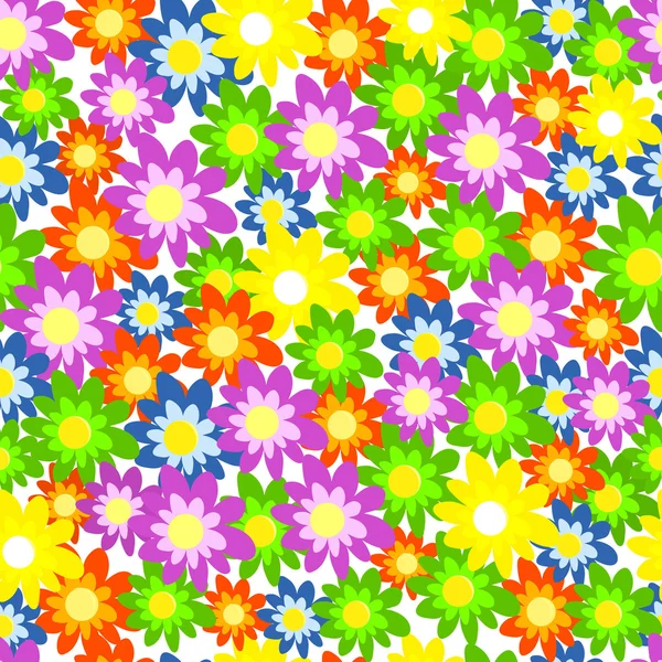 Seamless, pattern colorul flower — стоковый вектор