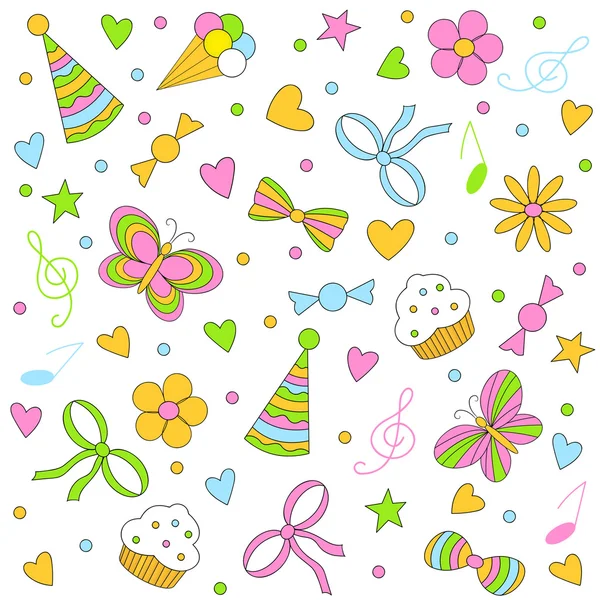 Birthday,party seamless,pattern — Stock Vector