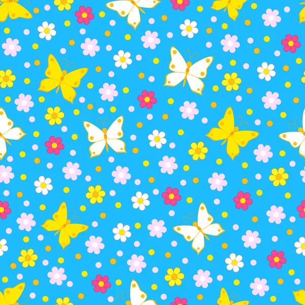 Cute butterfly seamless,pattern. — Stock Vector