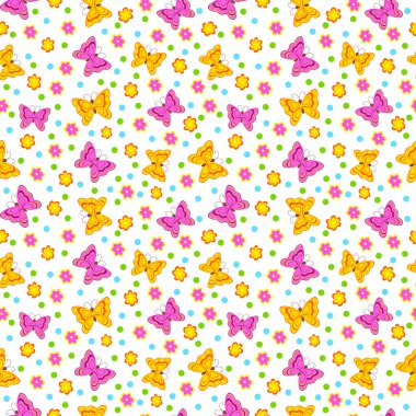 şirin kelebek Dikişsiz, desen.