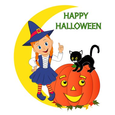 Genç halloween cadı