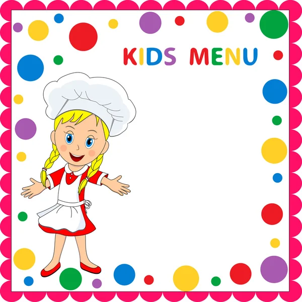 儿童菜单 — 图库矢量图片