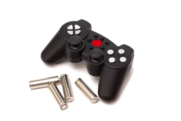 Gamepad Sem Fio Console Jogo Baterias Para Ele — Fotografia de Stock