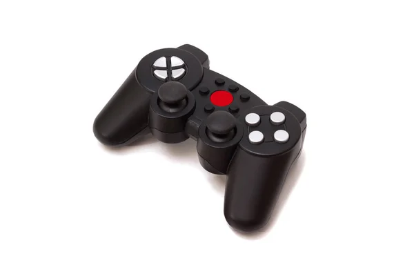 Manette Jeu Sans Fil Console Jeu Isolée Sur Fond Blanc — Photo