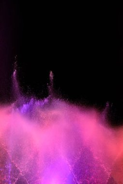 Geceleyin renkli çeşmenin hareket bulanıklığı