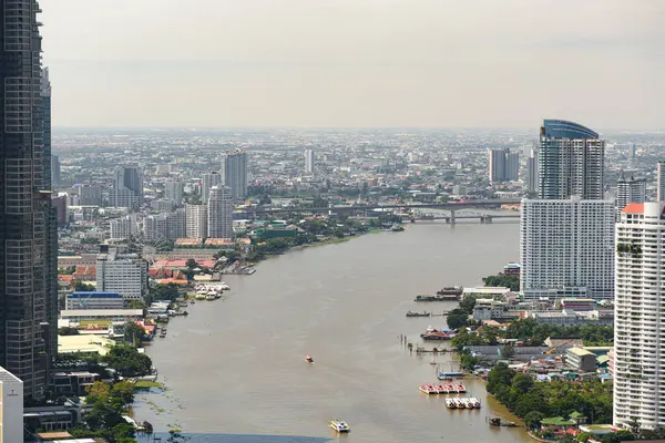 Die Stadt Bangkok Aus Der Vogelperspektive — Stockfoto