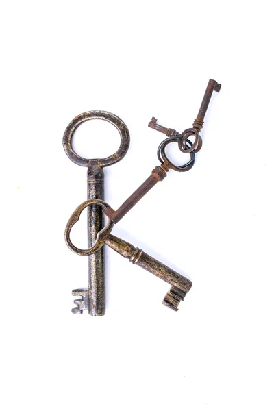 Pięć starych kluczy — Zdjęcie stockowe