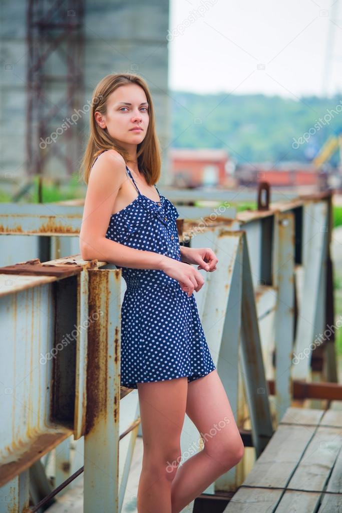 girl in a sundress