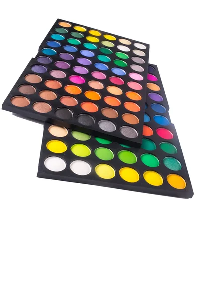 Palette bunter Lidschatten — Stockfoto