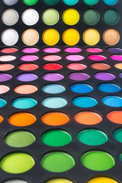 Palette of colorful eye shadow — Stock Photo, Image
