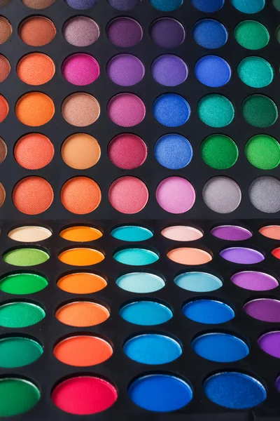 Palette of colorful eye shadow — Stock Photo, Image