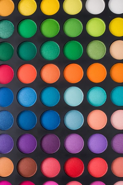 Palette of colorful eye shadow — Stock Photo, Image