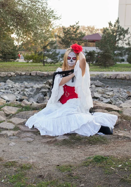 Portrait  of Santa Muerte — Stock Photo, Image