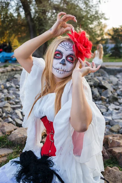 Retrato de Santa Muerte — Fotografia de Stock