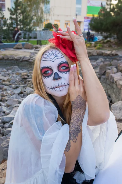 Retrato de Santa Muerte — Fotografia de Stock