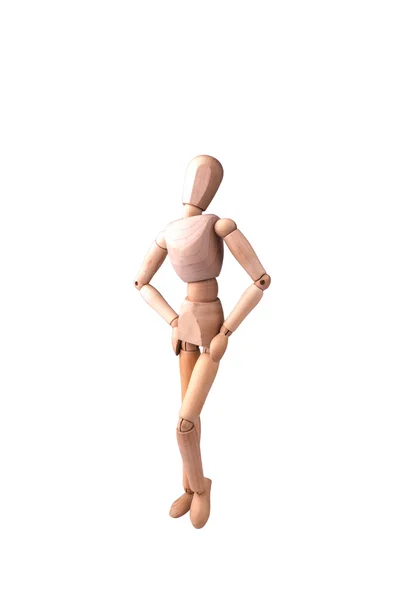Wooden model of human — Stock Photo, Image