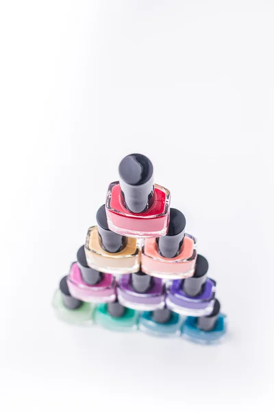 Rainbow of nail polish — Stock Photo, Image