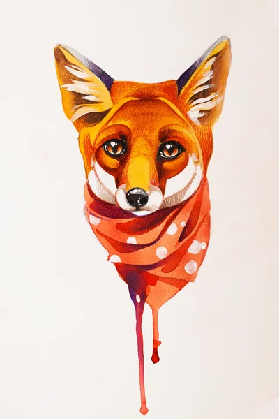 Head red fox — Stock Photo, Image